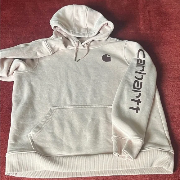 Carhartt Women's Hoodie in Light Pink - Picture 2 of 6